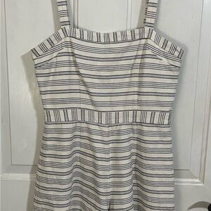 Paper Crown Striped Jumpsuit in Navy and White